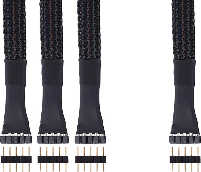 Alphacool 5-Pin RGBW Splitter Kabel, schwarz