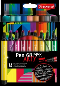 STABILO Pen 68 MAX Arty sortiert, 18er-Set