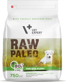 VetExpert Hundetrockenfutter Raw Paleo Puppy Mini, 750g