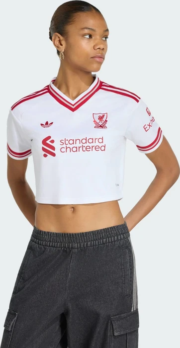 adidas Liverpool FC Crop-Top 2026/2027 Auswärtstrikot kurzarm (Damen)