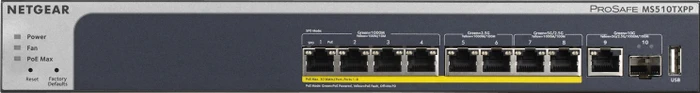 Netgear MS510 Desktop Gigabit Smart Switch, 9x RJ-45, 1x SFP+, 180W PoE+