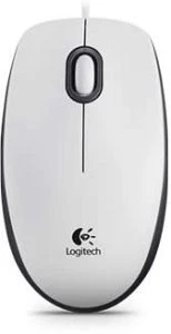 Logitech M100 V1 Optical Mouse weiß, USB