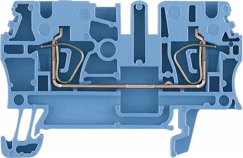 Weidmüller ZDU 2.5 BL Durchgangs-Reihenklemme, Zugfederanschluss, 2.5 mm², 800 V, 24 A, blau