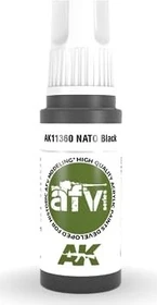 AK-Interactive 3rd Gen Acrylic Colors AFV Series nato black, 17ml