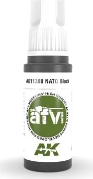 AK-Interactive 3rd Gen Acrylic Colors AFV Series nato black, 17ml