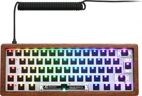 Sharkoon Skiller SGK50 S4 Gen2 Wood Barebone Gaming Tastatur, holz, ISO/ANSI