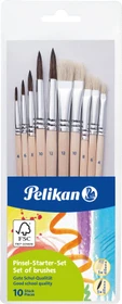 Pelikan Pinsel Starter-Set Gr. 4/6/8/10/12 Pinselset, 10-tlg.
