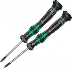 Wera Kraftform Micro 2054 zöllig Elektroniker Innensechskant Schraubendreher zöllig, 1/16"x40mm