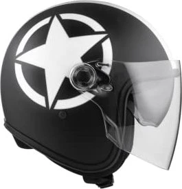 Premier Helmets Vangarde Star matt schwarz/weiß
