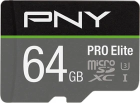 PNY Pro Elite R100/W60 64GB Kit, UHS-I U3, A1, Class 10