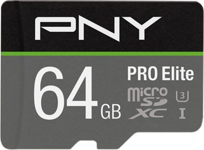 PNY Pro Elite, microSD UHS-I U3, A1 / A2, V30