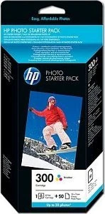 HP Druckkopf mit Tinte 300 Photo Starter Pack