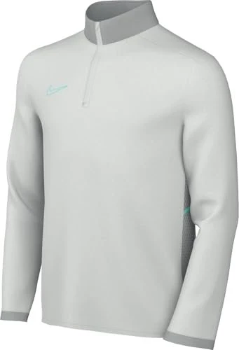 Nike Dri-FIT Football 1/4-Zip Funktionsshirt langarm photon dust/light smoke grey/dynamic turquoise (Junior)