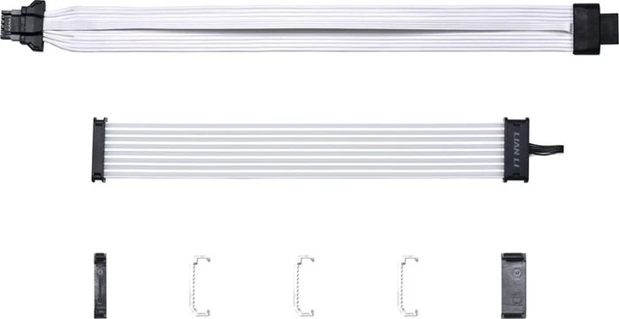 Lian Li Strimer Plus V2 12VHPWR, 16-Pin PCIe Verlängerungskabel, RGB beleuchtet, 8 LED-Bahnen, 32cm