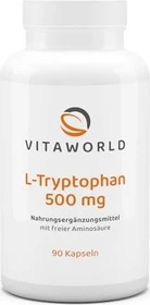 vitaworld L-Tryptophan 500mg Kapseln, 90 Stück