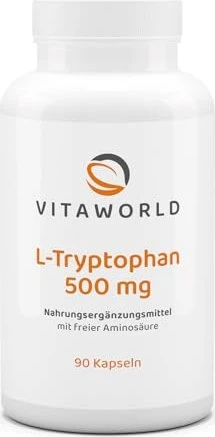 vitaworld L-Tryptophan 500mg Kapseln, 90 Stück