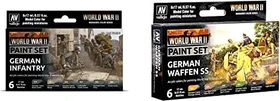 Vallejo Model Color World War II Wargames Color Series German Waffen SS Farbset, 6-tlg.