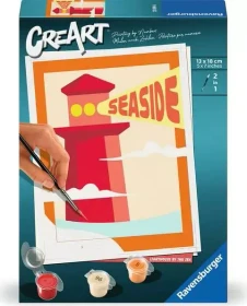 Ravensburger Malen nach Zahlen CreArt Leuchtturm am Strand