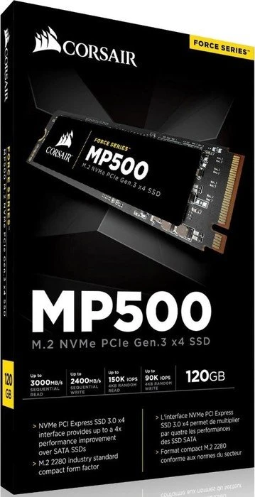 Corsair Force Series MP500 120GB, M.2 2280 / M-Key / PCIe 3.0 x4