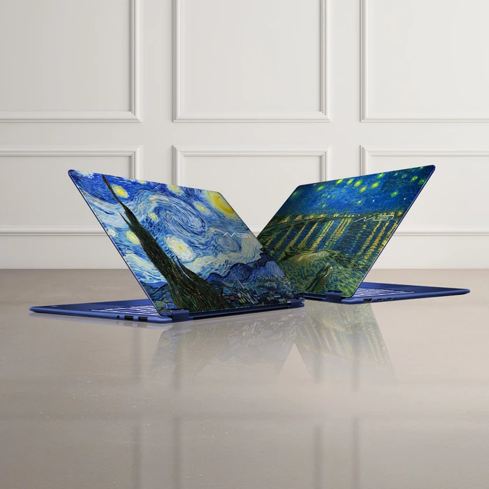MSI Prestige 14 Flip AI+ Starry Night Over the Rhone-273N, Star Blue, Core Ultra X9 378H, 32GB RAM, 1TB SSD, DE, Vincent van Gogh Edition