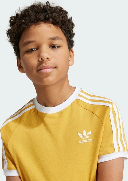 adidas 3-Streifen T-Shirt kurzarm preloved yellow (Junior)