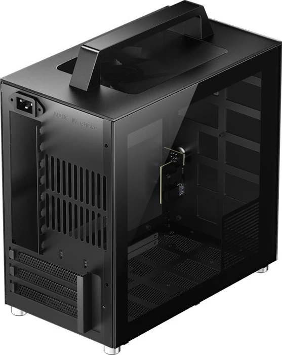 Jonsbo T8 PLUS Black, schwarz, Glasfenster, Mini-ITX