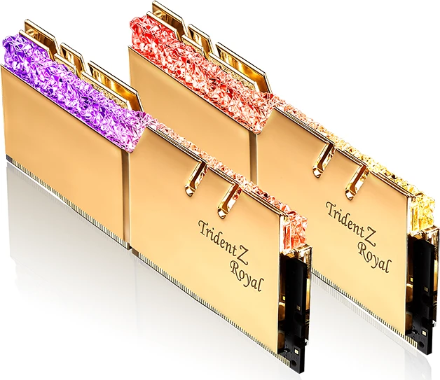 G.Skill Trident Z Royal gold UDIMM 16GB Kit, DDR4-3600, CL18-22-22-42