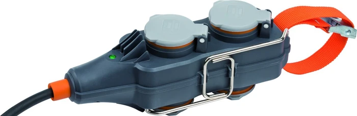 Brennenstuhl professionalLINE Steckdosen-Powerblock mit Verlängerungskabel IP54, 4-fach, 25m, schwarz