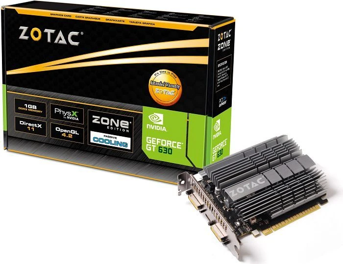 Zotac GeForce GT 630 Zone, 1GB DDR3, 2x DVI, Mini HDMI