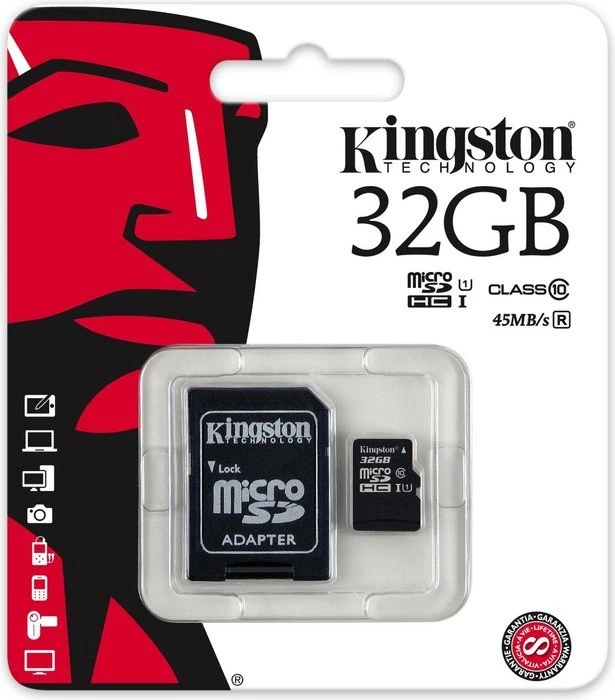 Kingston R45 32GB Kit, UHS-I, Class 10