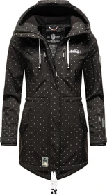 Marikoo Zimtzicke Mantel schwarz dots (Damen)