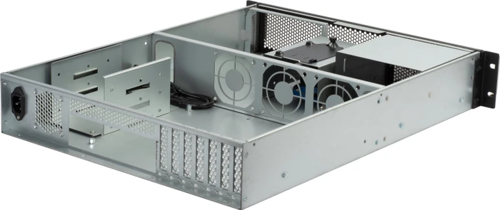 SilverStone RM23-502, Rackmount Storage, schwarz/grau, 2HE, ATX