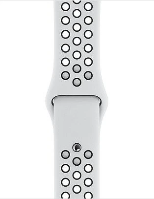 Apple Nike Sportarmband S/M und M/L für Apple Watch 40mm platinum/schwarz