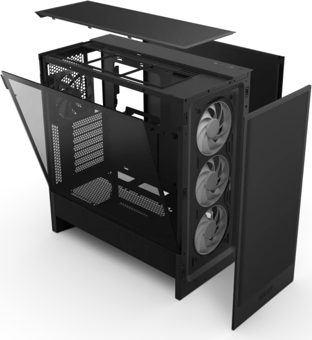NZXT H5 Flow RGB (2024), schwarz, Glasfenster