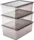 Keeeper Bea Aufbewahrungsbox, 11l, grau/transparent, 3er-Pack (3002082700000)
