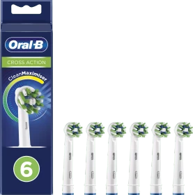 Oral-B CrossAction 2+2+2 Ersatzbürste weiß, 6 Stück