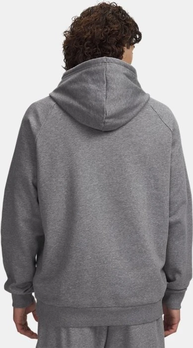 Under Armour Rival Fleece Logo Hoodie castlerock light heather/weiß (Herren)