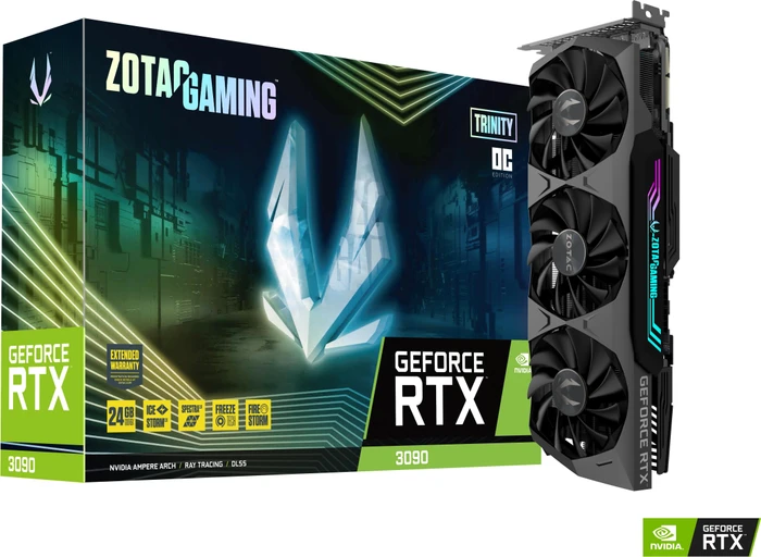 Zotac Gaming GeForce RTX 3090 Trinity OC, 24GB GDDR6X, HDMI, 3x DP