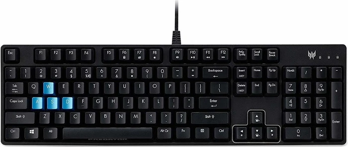 Acer Predator Aethon 300 Gaming Keyboard, LEDs blau, MX BLUE, USB, DE