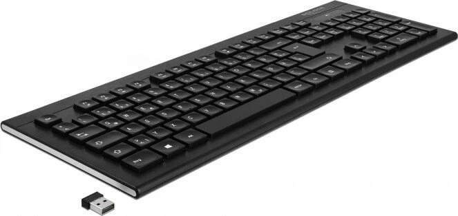 DeLOCK Water-Drop Tastatur kabellos, schwarz, USB, DE