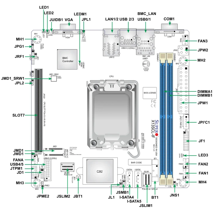 Supermicro X13SCL-IF, bulk (Intel 1700)