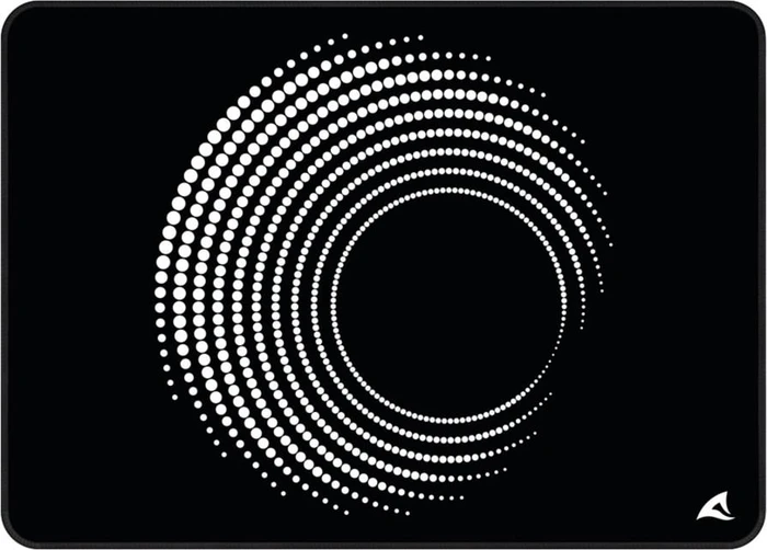 Sharkoon Skiller SGP35 D3, Mouse Mat L, 355x255mm, Dots In A Circle schwarz/weiß