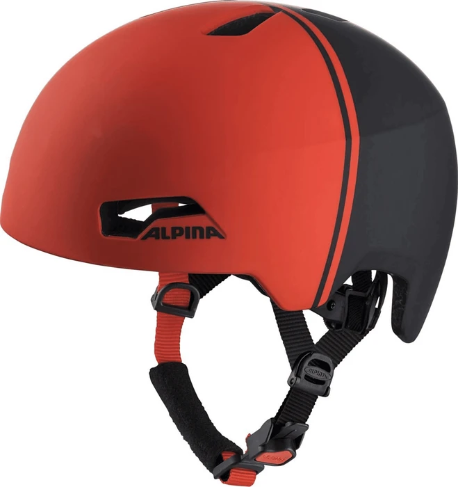 Alpina Hackney Kinderhelm charcoal/red