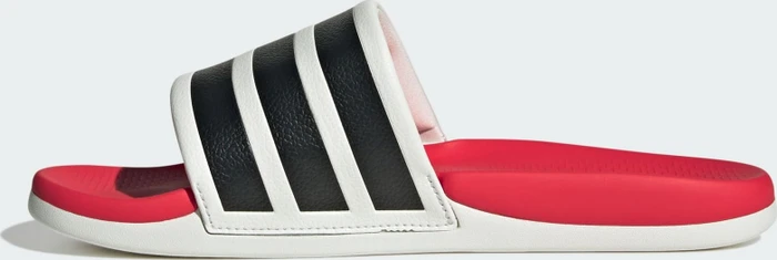 adidas Comfort Adilette 2.0 crystal white/core black/lucid red