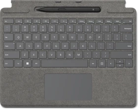 Microsoft Surface Pro Signature Keyboard Slim Pen 2 Bundle, Platin, IT