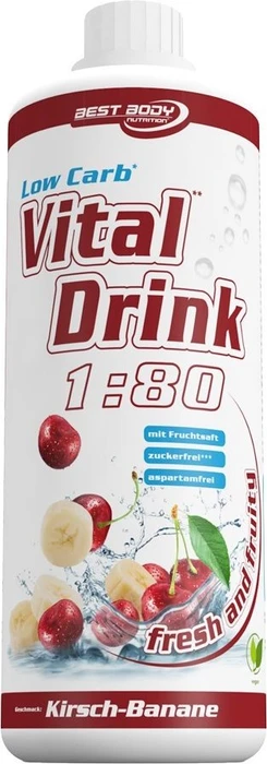 Best Body Nutrition Vital Drink Zerop Banane Kirsche 1l