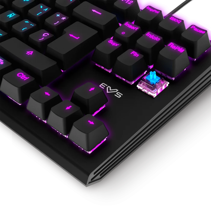 Energy Sistem ESG K6 Mechanik TKL Gaming Keyboard, LEDs RGB, BLUE Switches, USB, ES