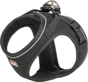Trixie Atmungsaktives Hundegeschirr Premium UrbanVest mit verstellbarem Bauchgurt, M, schwarz