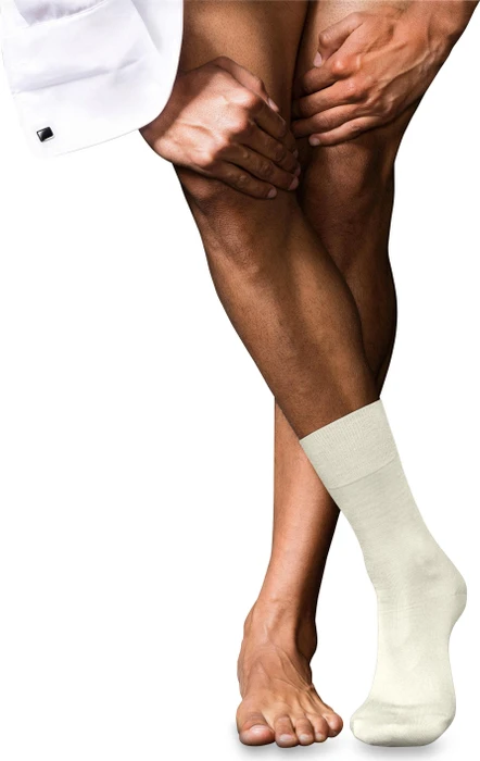 Falke No. 6 Finest Merino & Silk Socken woolwhite (Herren)