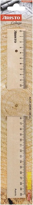 Aristo College Lineal 30cm, braun